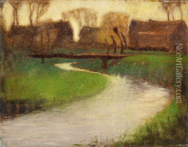 Partie Am Niederrhein Oil Painting - Walter Ophey