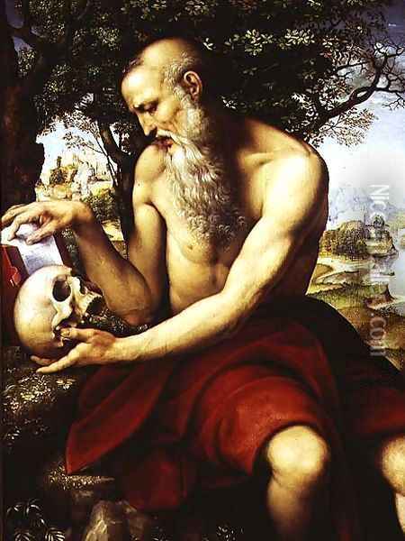 St Jerome 1507 12 Oil Painting - Giovanni Francesco Caroto