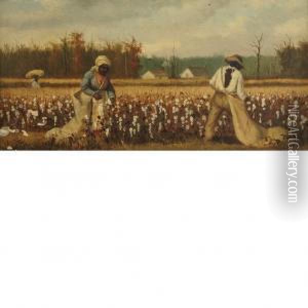 Picking Cotton Oil Painting - William Aiken Walker