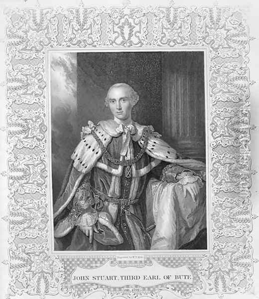 John Stuart, Third Earl of Bute, engraved by W.T. Mote Oil Painting - Allan Ramsay