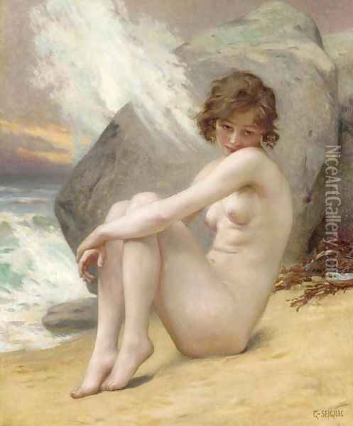Venus marine Oil Painting - Guillaume Seignac