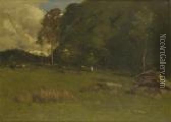 A Woodland Clearing Oil Painting - John Francis Murphy