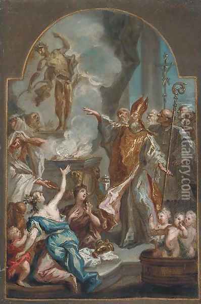 The Miracle of Saint Nicholas of Myra Oil Painting - North-Italian School