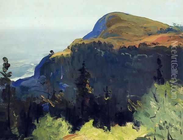 Hill And Valley Oil Painting - George Wesley Bellows