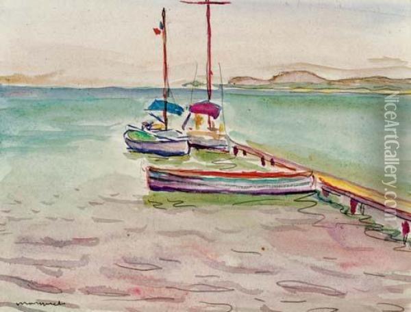 Scane De Port Oil Painting - Albert Marquet
