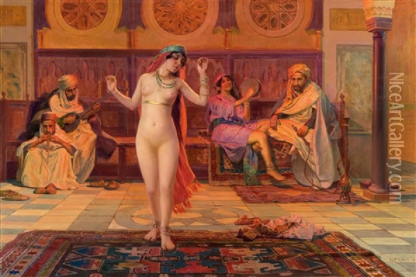 Tanz Der Salome (the Dance Of Salome) Oil Painting - Otto Pilny