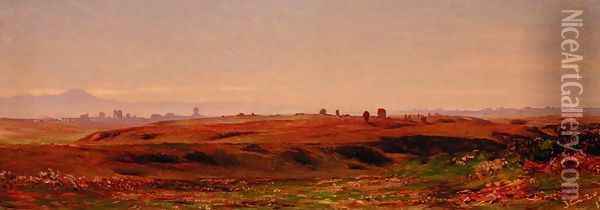 Landscape Sketch Oil Painting - Thomas Hiram Hotchkiss