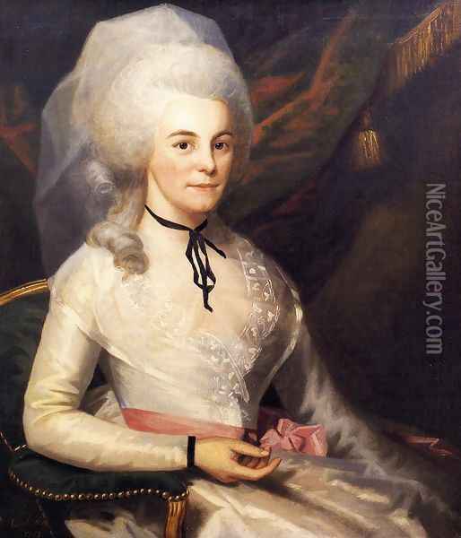 Mrs. Alexander Hamilton Oil Painting - Ralph Earl