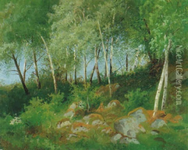 Bjorkbacke Oil Painting - Wilhelm von Gegerfelt
