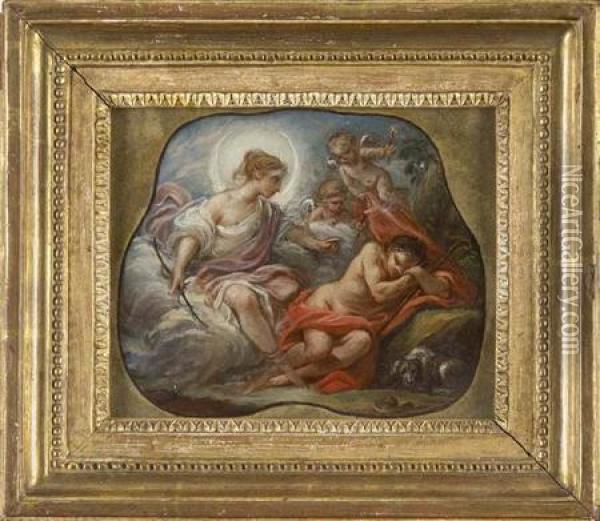 Diana And Endymion Oil Painting - Pierre Jollain