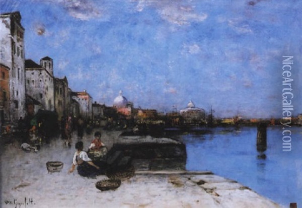 Vue De Venise Oil Painting - Wilhelm von Gegerfelt