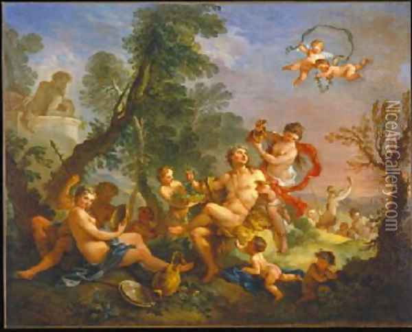 Bacchanal 1747 2 Oil Painting - Charles Joseph Natoire