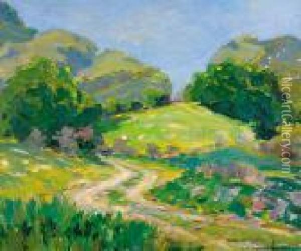 Foothills Oil Painting - William Wendt