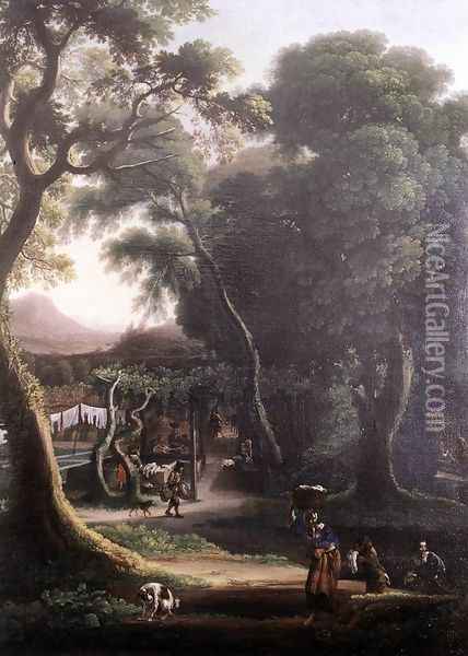 Rural Scene 1640 Oil Painting - Angeluccio