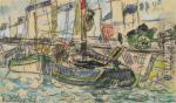 Le Port Oil Painting - Paul Signac