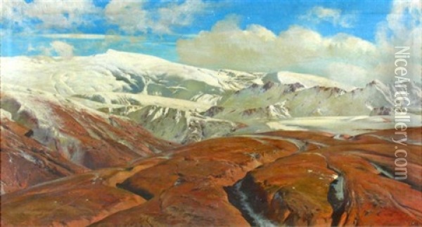 Sierra Nevada Oil Painting - Salvador Abril y Blasco
