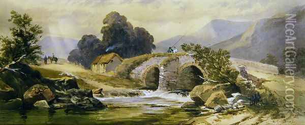 The Little Bridge Oil Painting - Jean Baptiste Antoine Guillemet