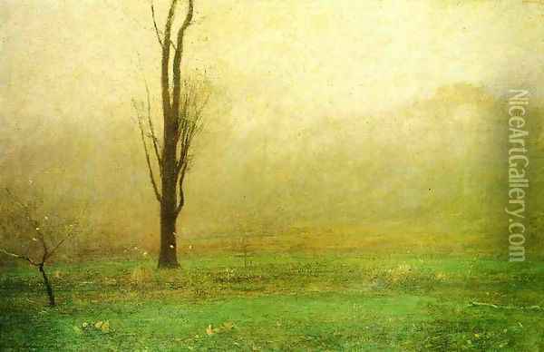 October Mist Oil Painting - John Francis Murphy