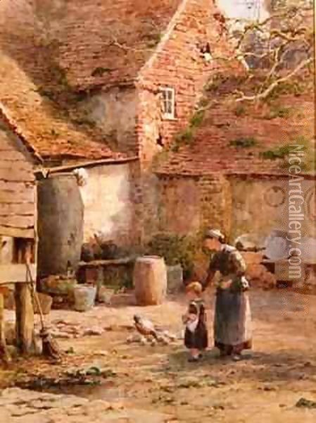 The Brood Oil Painting - James George Bingley