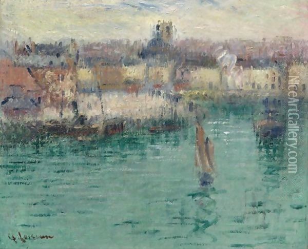 Dieppe, L'Avant Port Oil Painting - Gustave Loiseau