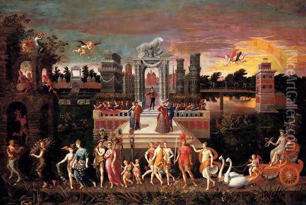 An Allegory Of The Triumph Of Spring Oil Painting - Antoine Caron