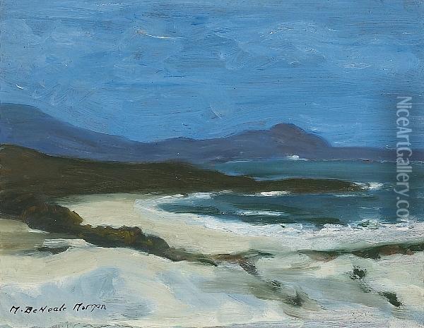 Across The Bay, Carmel Oil Painting - Mary Deneale Morgan