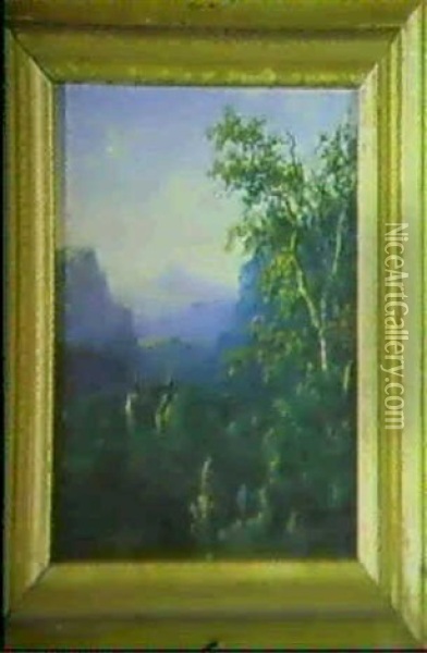 Gebirgige Landschaft Oil Painting - Jacob Augustus de Ryck