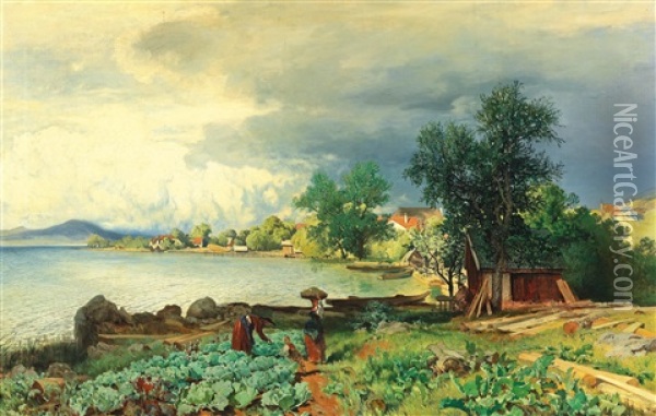 After The Storm Oil Painting - Rudolf Ribarz