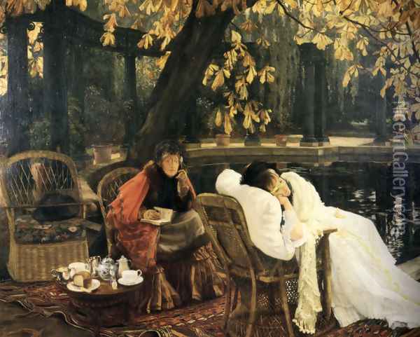 A Convalescent 1876 Oil Painting - James Jacques Joseph Tissot
