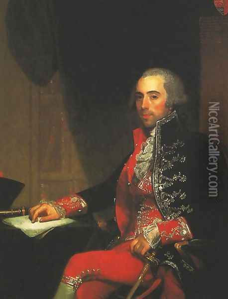Portrait of Don Jose de Jaudenes y Nebot Oil Painting - Gilbert Stuart