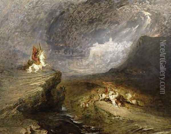 Battle Scene 1837 Oil Painting - John Martin