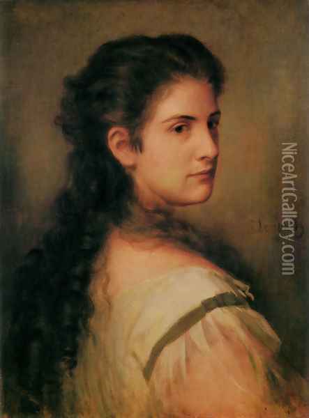 Anna Schubart Oil Painting - Lenbach Franz Von