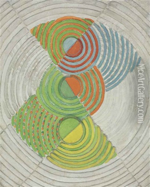 Relief Rythme Oil Painting - Robert Delaunay