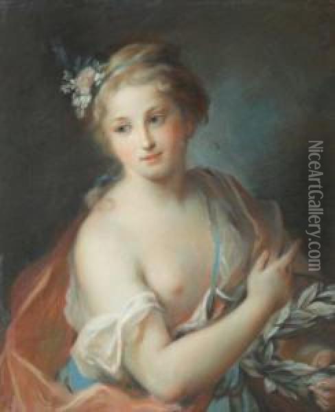 Portrait De Femme Oil Painting - Rosalba Carriera
