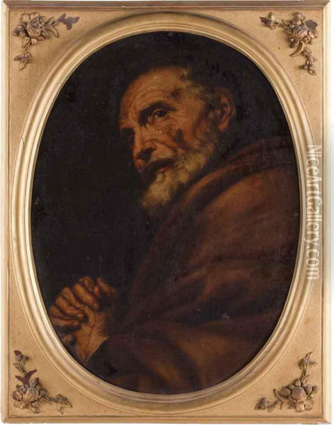 San Pietro Penitente Oil Painting - Cesare Fracanzano