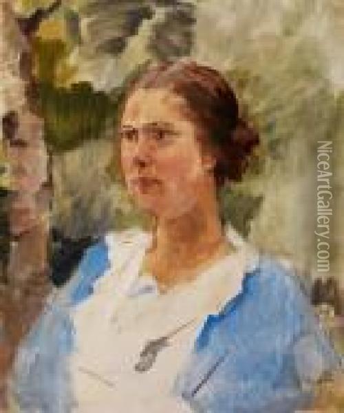 Portrait Einer Jungen Frau Oil Painting - Isaac Israels