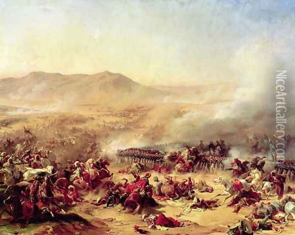 The Battle of Mont Thabor, 16th April 1799 Oil Painting - Leon Cogniet