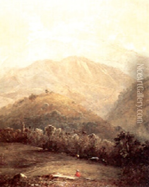 Morning In Marin County Oil Painting - Norton Bush