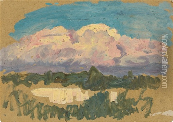 A Cloud Oil Painting - Osmar Schindler