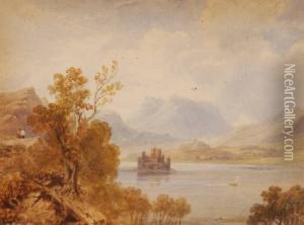 Kilchurn Castle Oil Painting - Henry G. Gastineau