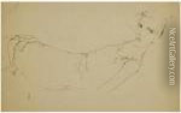 Auf Dem Rucken Liegendes Madchen (girl On Her Back) Oil Painting - Egon Schiele