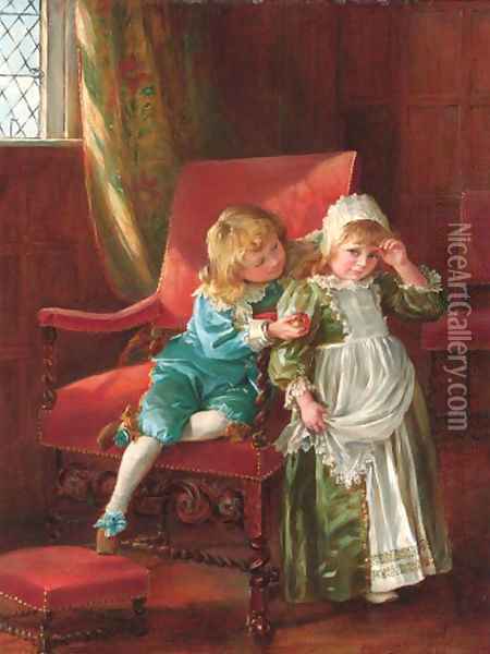 The young admirer's gift Oil Painting - Eleanor Manly