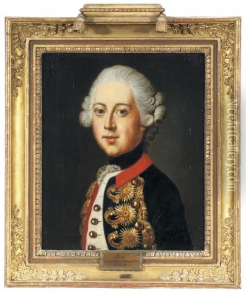 Friedrich Franz Herzog Von Braunschweig-wolfenbuttel Oil Painting - Johann Georg Ziesenis