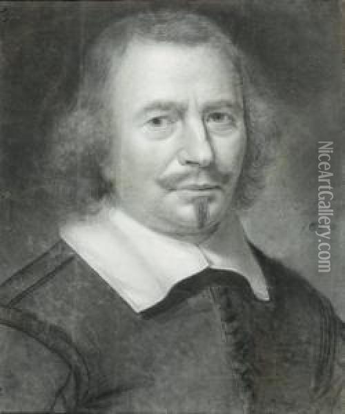 Portrait D'homme En Buste Oil Painting - Wallerand Vaillant