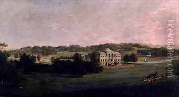 Kedleston Hall from the South Oil Painting - George Cuitt