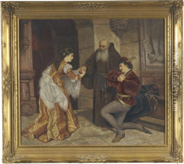 Romeo Und Julia Oil Painting - Pauline Suhrlandt Soltau