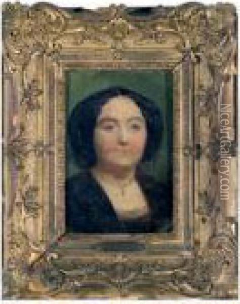 Portrait Presume De Madame Bonnat Oil Painting - Bonnat Leon