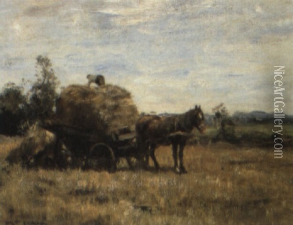 Harvest Time Oil Painting - Willem George Frederik Jansen
