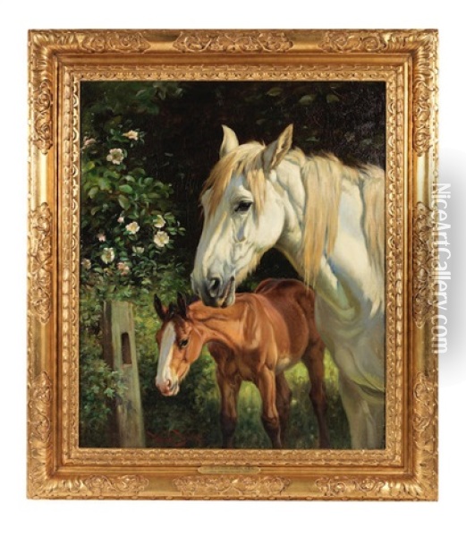 The New Arrival Oil Painting - Wright Barker