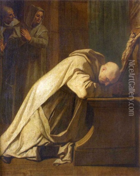 Saint Bruno Priant A Genoux Oil Painting - Jean-baptiste Jouvenet